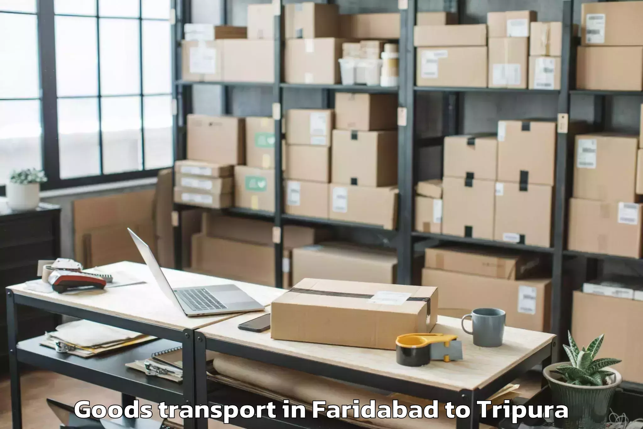 Reliable Faridabad to Icfai University Tripura Agart Goods Transport